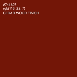 #741607 - Cedar Wood Finish Color Image