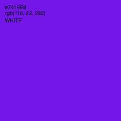 #7416E8 - Purple Heart Color Image