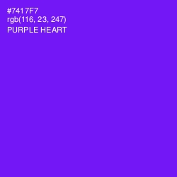 #7417F7 - Purple Heart Color Image