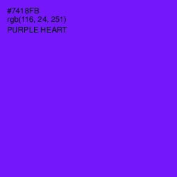 #7418FB - Purple Heart Color Image