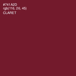 #741A2D - Claret Color Image