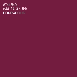 #741B40 - Pompadour Color Image