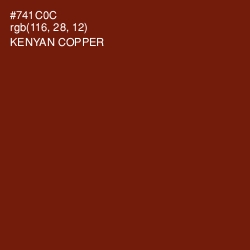 #741C0C - Kenyan Copper Color Image