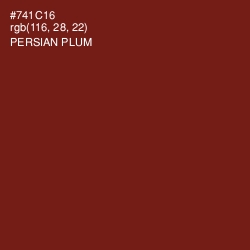 #741C16 - Persian Plum Color Image