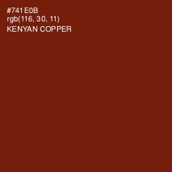 #741E0B - Kenyan Copper Color Image