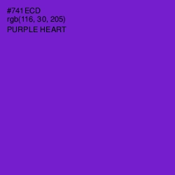 #741ECD - Purple Heart Color Image