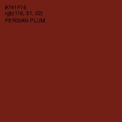 #741F16 - Persian Plum Color Image