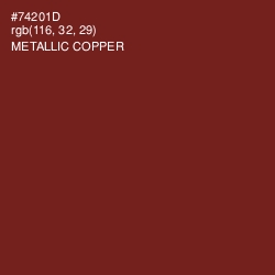 #74201D - Metallic Copper Color Image