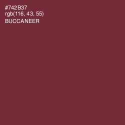 #742B37 - Buccaneer Color Image