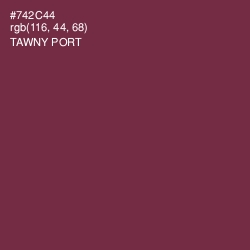 #742C44 - Tawny Port Color Image