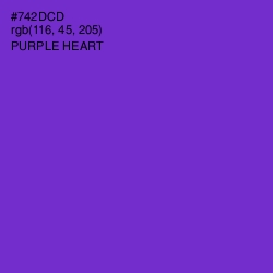 #742DCD - Purple Heart Color Image