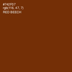 #742F07 - Red Beech Color Image