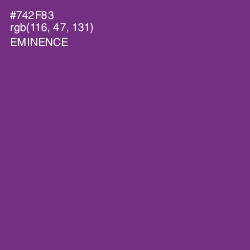 #742F83 - Eminence Color Image