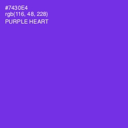 #7430E4 - Purple Heart Color Image