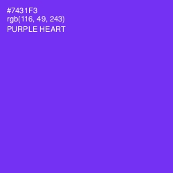 #7431F3 - Purple Heart Color Image
