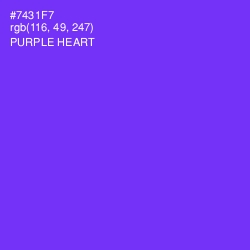 #7431F7 - Purple Heart Color Image