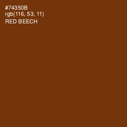 #74350B - Red Beech Color Image