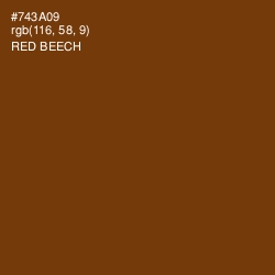 #743A09 - Red Beech Color Image