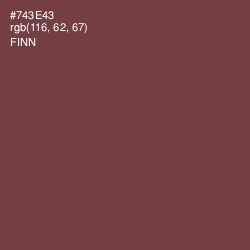 #743E43 - Finn Color Image