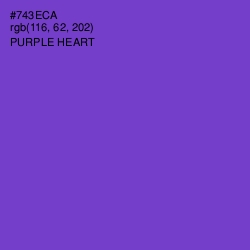 #743ECA - Purple Heart Color Image