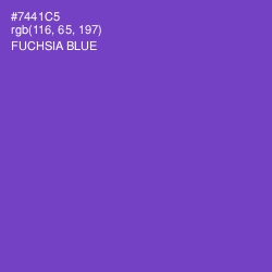 #7441C5 - Fuchsia Blue Color Image