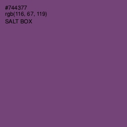 #744377 - Salt Box Color Image