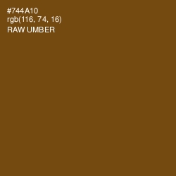 #744A10 - Raw Umber Color Image