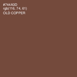 #744A3D - Old Copper Color Image