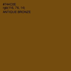 #744C0E - Antique Bronze Color Image