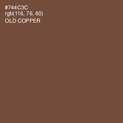 #744C3C - Old Copper Color Image