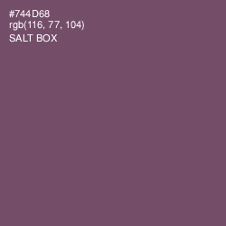 #744D68 - Salt Box Color Image