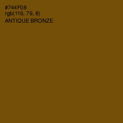 #744F08 - Antique Bronze Color Image