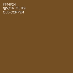 #744F24 - Old Copper Color Image