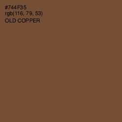 #744F35 - Old Copper Color Image