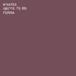 #744F59 - Ferra Color Image