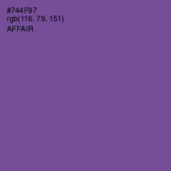 #744F97 - Affair Color Image