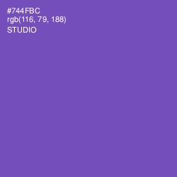 #744FBC - Studio Color Image