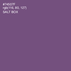 #74507F - Salt Box Color Image