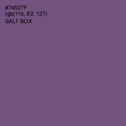 #74527F - Salt Box Color Image