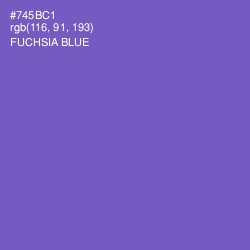 #745BC1 - Fuchsia Blue Color Image