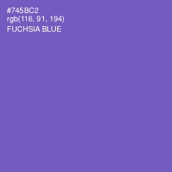 #745BC2 - Fuchsia Blue Color Image