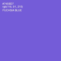 #745BD7 - Fuchsia Blue Color Image