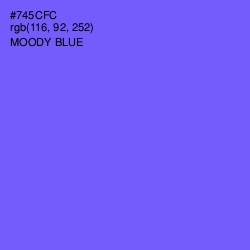 #745CFC - Moody Blue Color Image