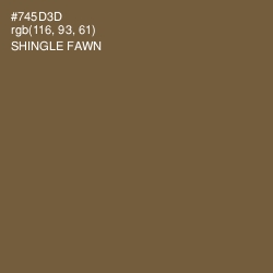 #745D3D - Shingle Fawn Color Image