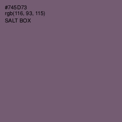 #745D73 - Salt Box Color Image