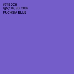 #745DC8 - Fuchsia Blue Color Image