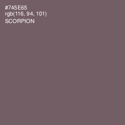 #745E65 - Scorpion Color Image