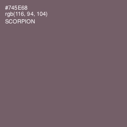 #745E68 - Scorpion Color Image