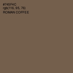 #745F4C - Roman Coffee Color Image