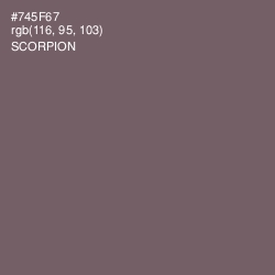 #745F67 - Scorpion Color Image